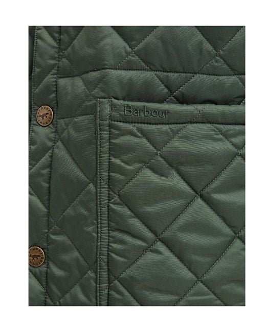 Barbour Green X Mk Kenning Logo-Patch Padded Jacket for men