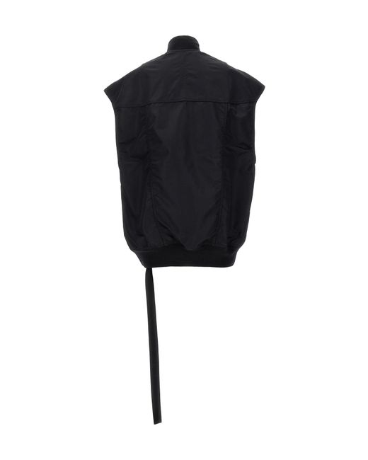 Rick Owens Black "Jumbo Flight" Vest