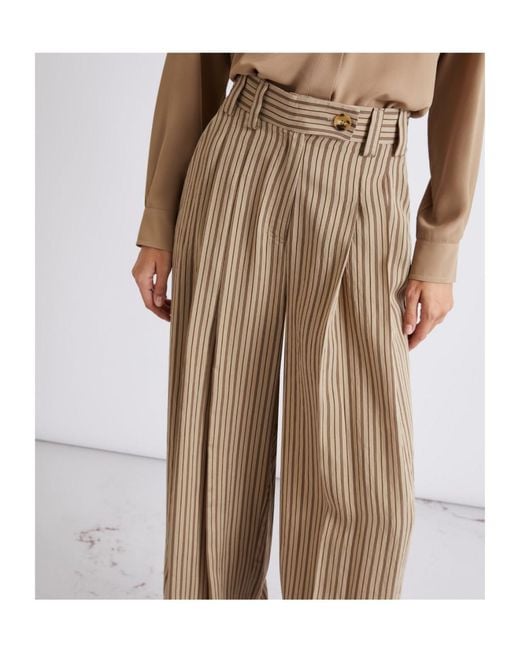 Marella Natural Viscose Palazzo Trousers