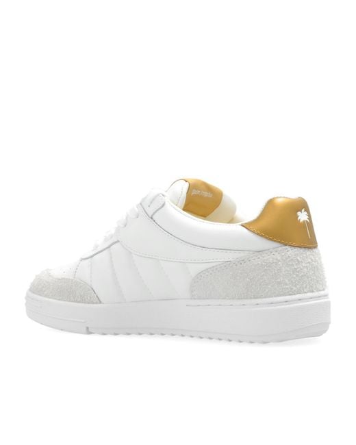 Palm Angels White Palm Patch Low-Top Sneakers