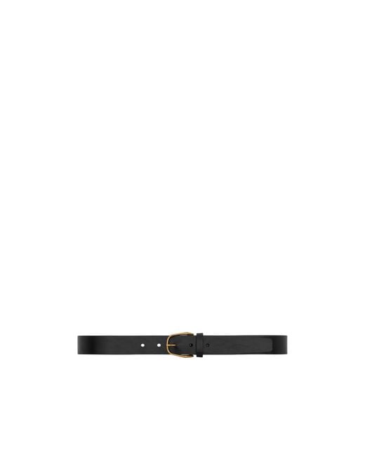 Saint Laurent White Pin Buckle Belt for men
