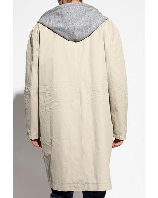 DSquared² White Hooded Coat for men