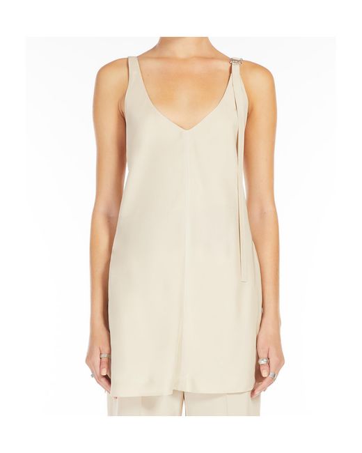 Sportmax Natural Waser V-Neck Sleeveless Top