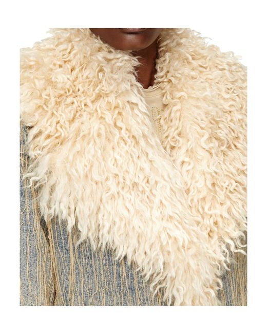 DIESEL White De-Aconic-S Jacket