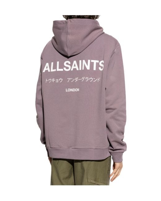 AllSaints Purple Hoodies for men
