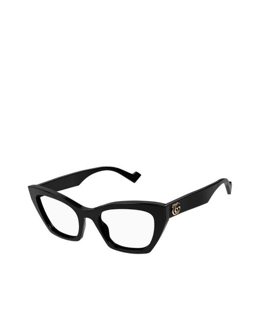 Gucci White Eyewear Cat-Eye Frame Glasses