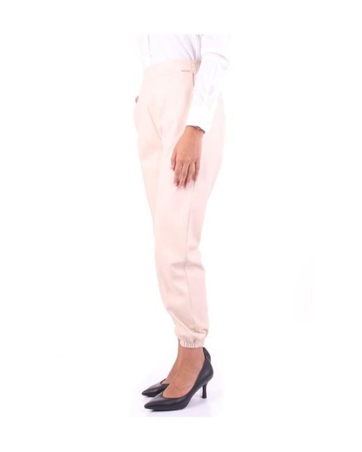 Liu Jo Pink Faux Leather Pants