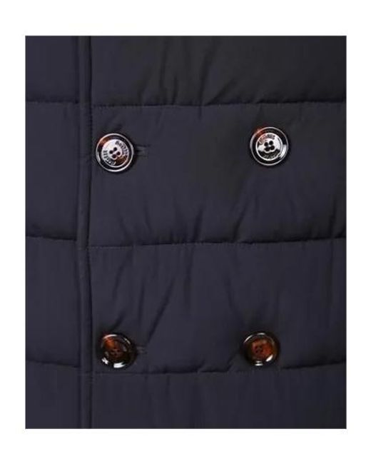 Moorer Blue Double-Breasted Down Jacket for men