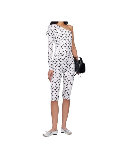 MARINE SERRE White Repetto Collaborates With Lilouh Soft Nappa Ballet Shoes