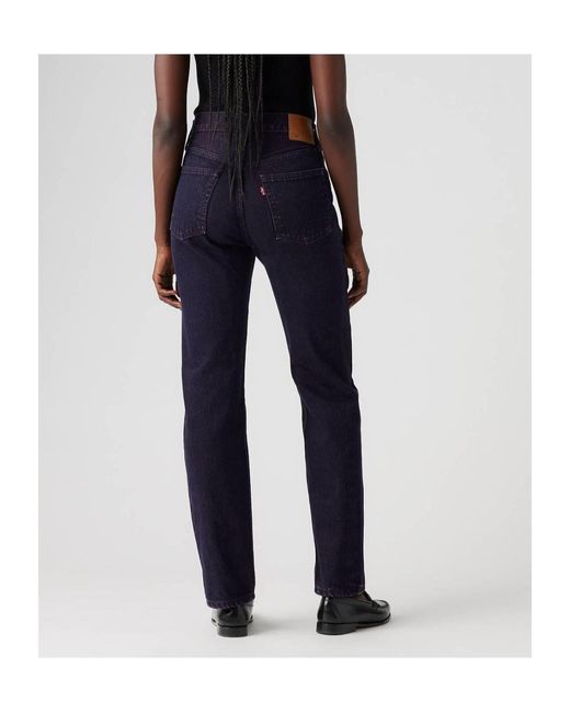 Levi's Blue 501 Straight-Leg Jeans