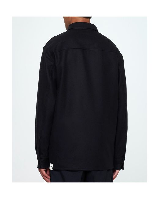 Jil Sander Blue Buttoned Flannel Shirt for men