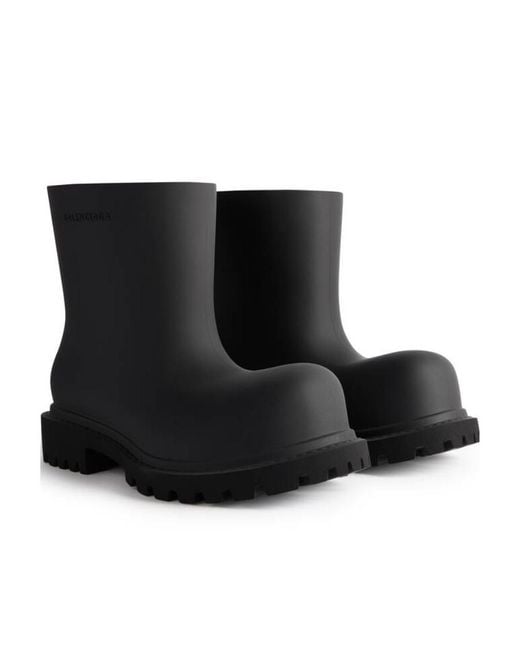 Balenciaga Black Steroid Ankle Boots