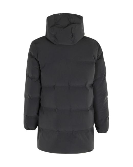 Herno Gray Hooded Cotton Jacket for men