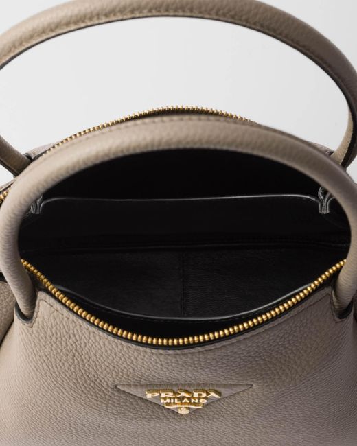 Prada Natural Small Leather Bag