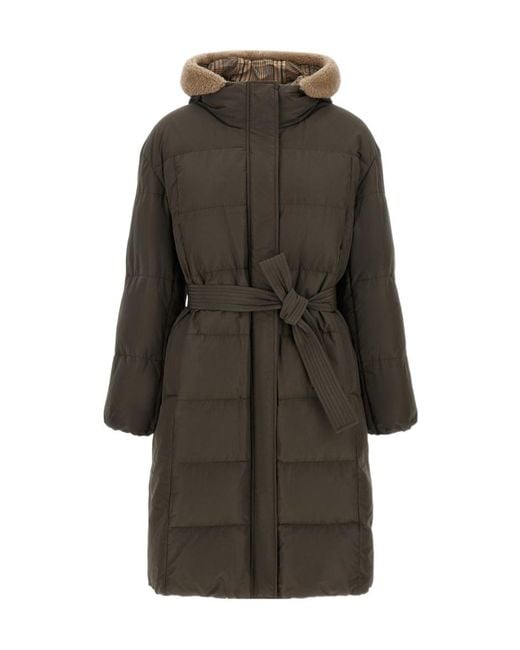 Brunello Cucinelli Gray Boudin Quilted Down Jacket
