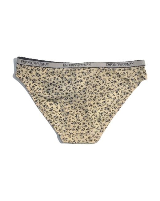 Emporio Armani White Logo Briefs Pants