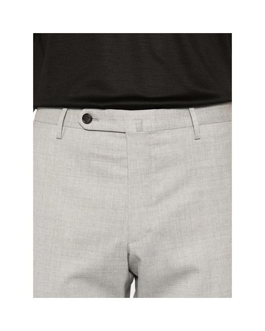 Incotex Gray Button-Fastening Trousers for men