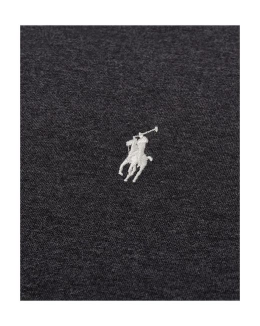 Polo Ralph Lauren Black Pony Embroidered Crewneck T-Shirt for men