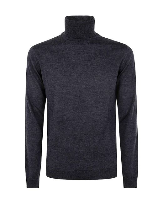 Nuur Blue Turtleneck Sweater for men