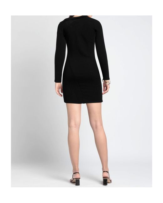 Jacquemus Black Knitted Long Sleeve Dress