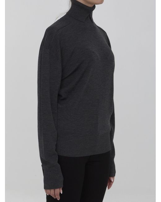 Burberry Gray Long Sleeved Turtleneck Jumper