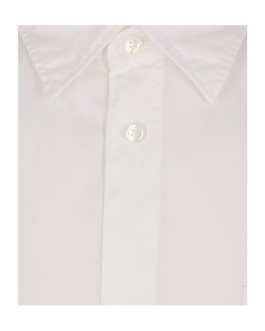 Undercover White Broadcloth Shirt for men