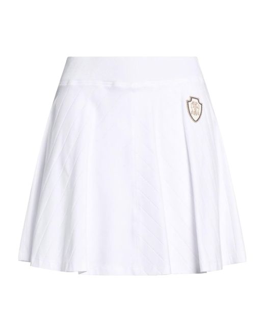 Brunello Cucinelli White Fashion Solid Color Sports Skirt