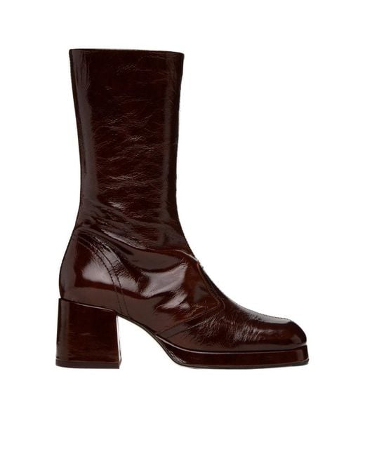 Miista Brown Cass Middle Boots