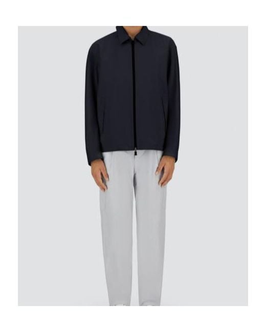 Herno Blue Gore-Tex Paclite Shacket for men