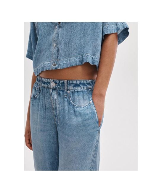 Rag & Bone Blue Belt Loop Jeans