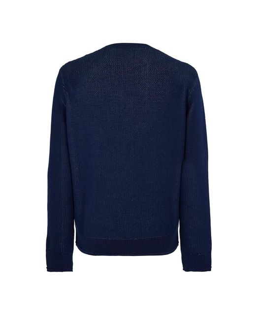 Givenchy Blue Giv Logo Sweater Sn62 for men