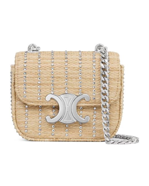 Celine Mini Chain Claude in Natural | Lyst