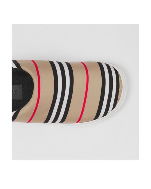 Burberry Multicolor Icon Stripe Backless Slippers