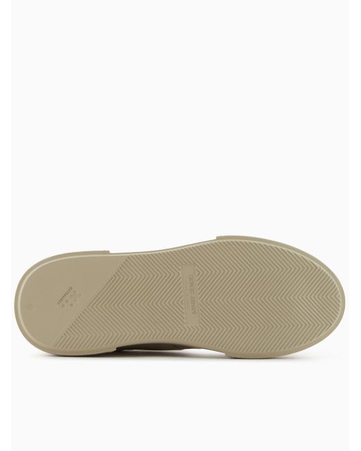 Giorgio Armani Gray Panelled Sneakers for men