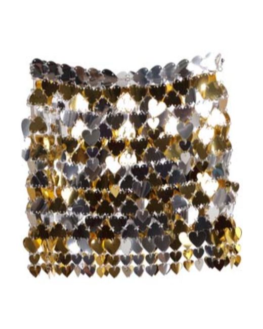 Rabanne Metallic Paillette Detailed Mini Skirt