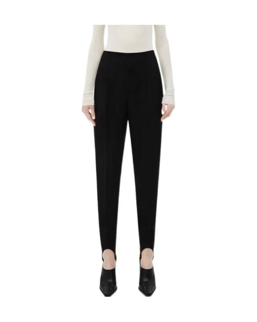 Bottega Veneta Black Structured Stirrup Pants