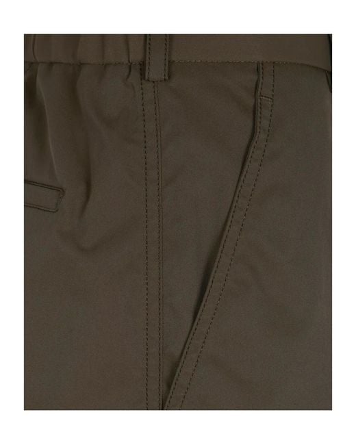Herno Green Elasticated-Waistband Trousers