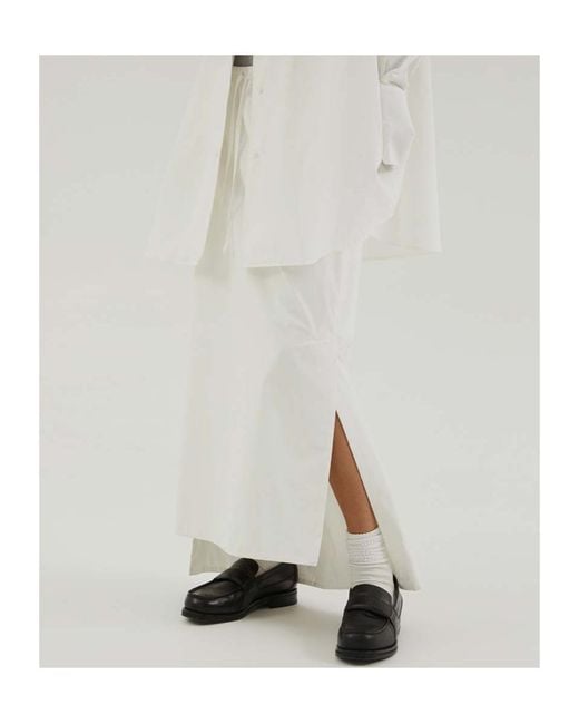 1989 STUDIO White Asymmetrical Midi Skirt