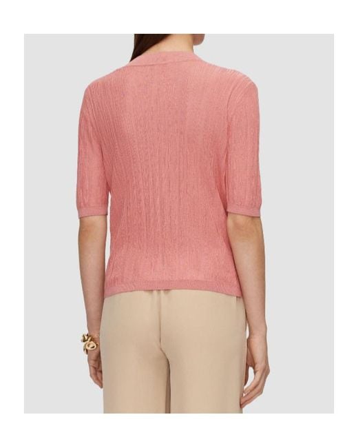 Joseph Pink V-Neck Buttoned Cardigan for men