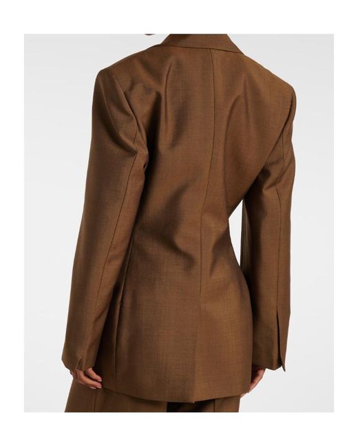 Rohe Brown Long-Sleeved Suit Jacket