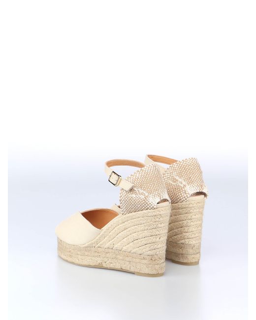 Castaner Natural Carol Canvas Wedge Espadrilles