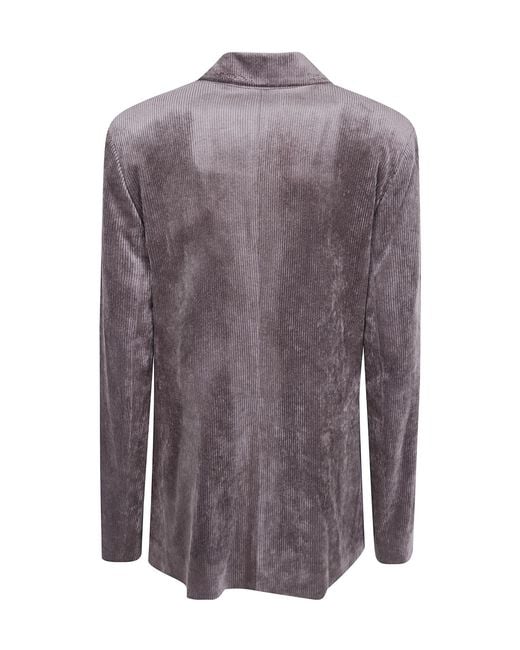 Antonelli Purple Double-Breasted Blazer
