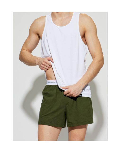DSquared² White Sleeveless Vest for men