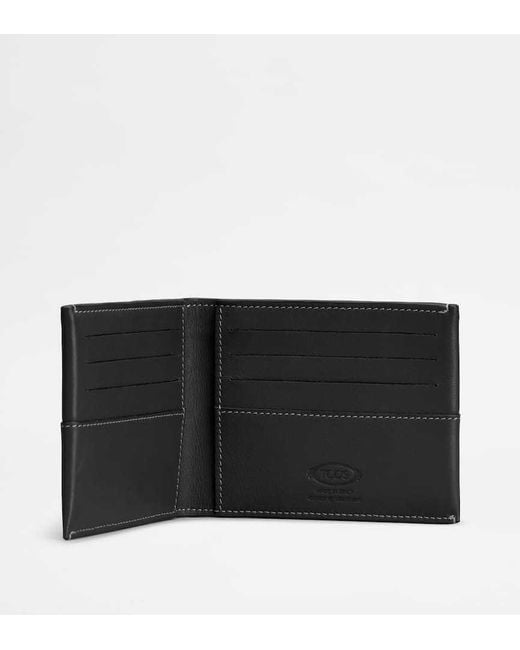 Tod's Black Leather Wallet for men