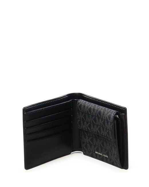 MICHAEL Michael Kors Black Logo Lettering Bi-Fold Wallet