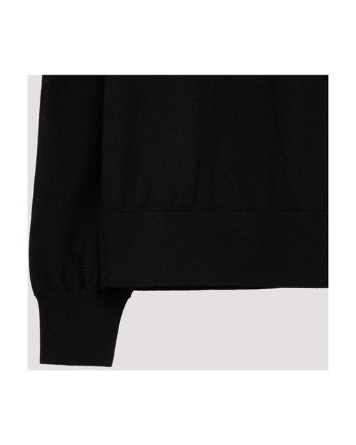 Givenchy Black Crystal-Embellished Logo Jumper