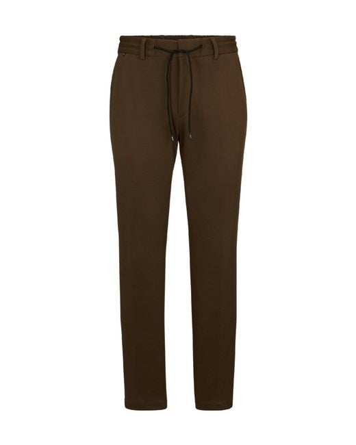 Boss Brown Simple And Casual Pants for men