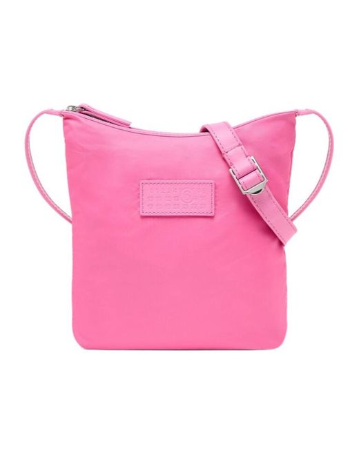 MM6 by Maison Margiela Pink Numeric Crossbody Shoulder Bag