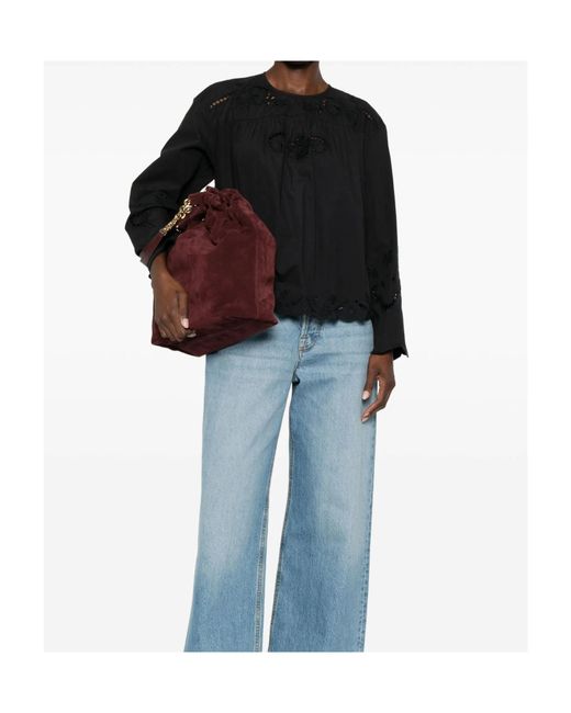 Forte_forte Black Long-Sleeved Cover-Up
