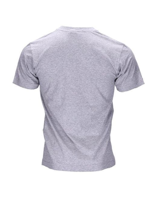 Stone Island Blue Logo Short-Sleeved T-Shirt for men